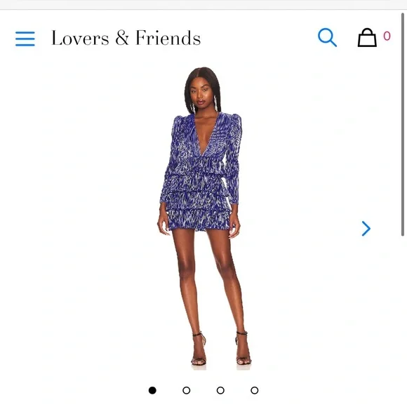 lovers and friends blue ruffle dress Arrabel Tiered Ruffle Mini Dress Sky Blue